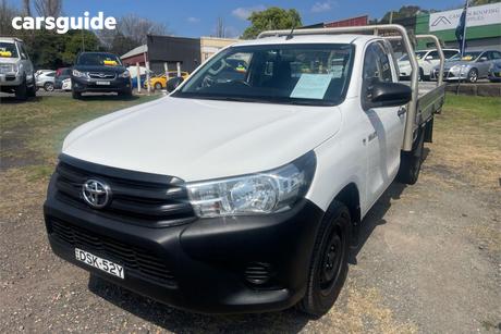White 2017 Toyota Hilux Cab Chassis Workmate