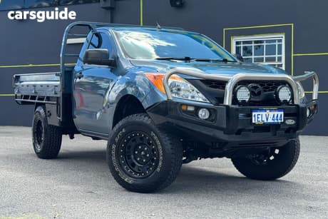 Blue 2013 Mazda BT-50 Cab Chassis Xt (4X4)