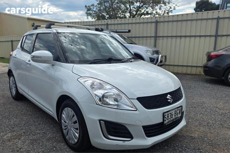 White 2015 Suzuki Swift Hatchback Gl