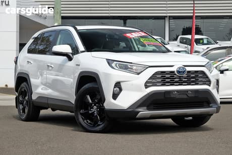 White 2021 Toyota RAV4 Wagon Cruiser (Awd) Hybrid