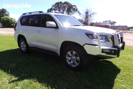 White 2019 Toyota Landcruiser Prado Wagon Gxl (Prem Int) (4X4)