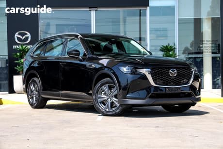 Black 2026 Mazda CX-80 Wagon G40E Pure