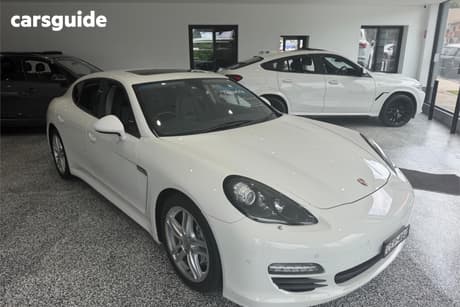 White 2012 Porsche Panamera Coupe Diesel