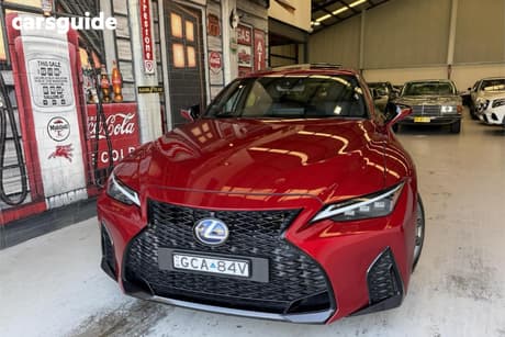 Red 2021 Lexus IS300H Sedan F Sport Hybrid