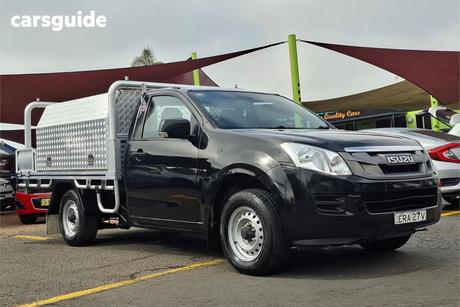 Black 2014 Isuzu D-MAX Cab Chassis Sx (4X2)