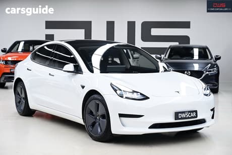 White 2023 Tesla Model 3 Sedan Rear-Wheel Drive