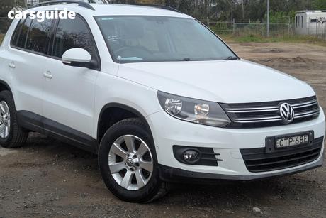 White 2014 Volkswagen Tiguan Wagon 103 Tdi Pacific