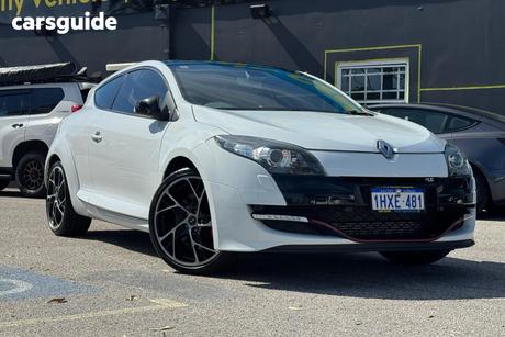 White 2012 Renault Megane Coupe Rs 265 Cup