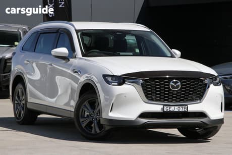 White 2026 Mazda CX-80 Wagon G40E Pure