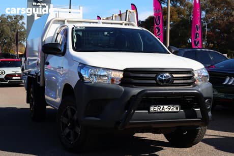 White 2021 Toyota Hilux Cab Chassis Workmate Hi-Rider