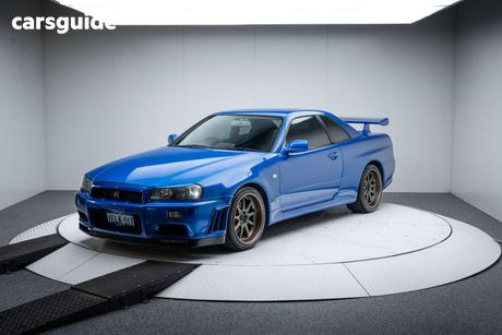 Blue 2000 Nissan Skyline Coupe Gtr V-Spec