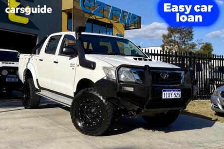 White 2012 Toyota Hilux Dual Cab Pick-up Sr (4X4)