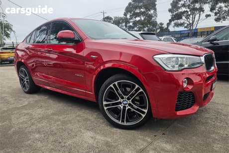 Red 2016 BMW X4 Coupe Xdrive 20D
