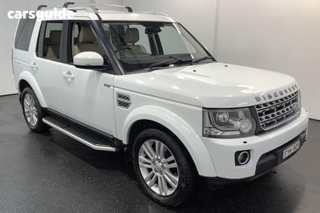 White 2014 Land Rover Discovery 4 Wagon 3.0 Sdv6 Hse