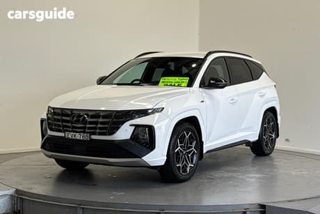 White 2022 Hyundai Tucson Wagon Elite N Line (Awd)