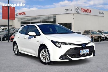 White 2024 Toyota Corolla Hatchback Ascent Sport Hybrid