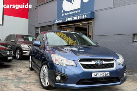 Blue 2012 Subaru Impreza Sedan 2.0I-S (Awd)