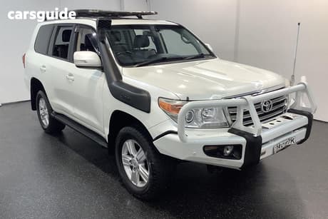 White 2014 Toyota Landcruiser Wagon Vx (4X4)