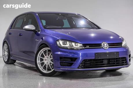 Blue 2015 Volkswagen Golf Hatchback R