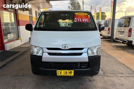 White 2014 Toyota HiAce Van Lwb