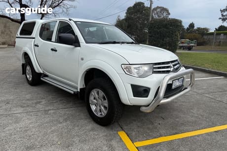 White 2014 Mitsubishi Triton Double Cab Utility Glx (4X4)