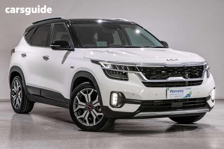 White 2022 Kia Seltos Wagon Gt Line (Awd)