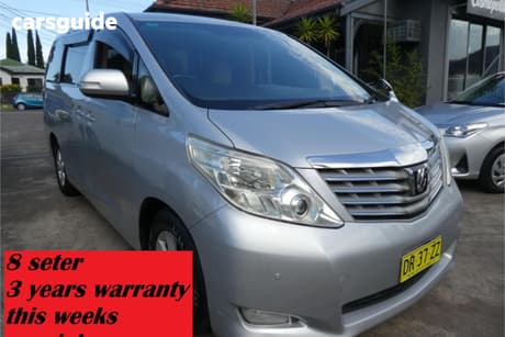 Silver 2011 Toyota Alphard OtherCar 8 SEATER 2.4 LITRE