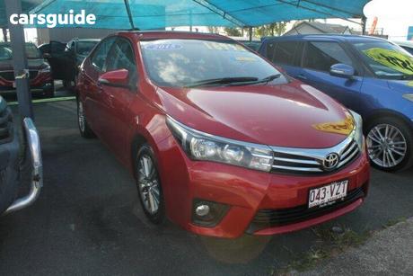 Red 2015 Toyota Corolla Sedan Sx