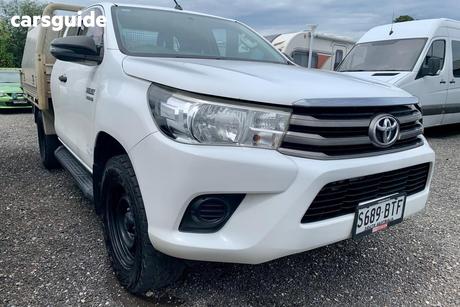 White 2017 Toyota Hilux X Cab Utility Sr Hi-Rider