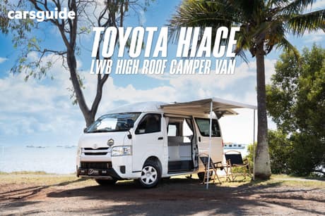 White 2015 Toyota HiAce Commercial CAMPER VAN TRH200R VAN HIGH ROOF GL LWB 4DR AUTO 4SP 2.0I