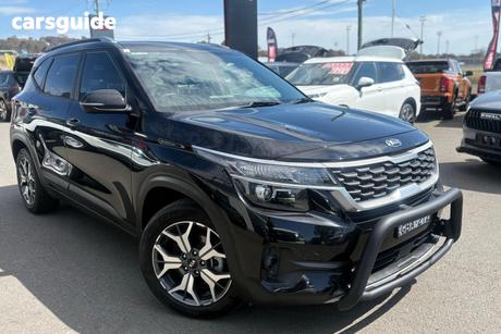 Black 2020 Kia Seltos Wagon Sport+ (Fwd)