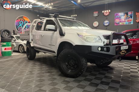 White 2015 Holden Colorado Crew Cab Chassis Ls (4X4)