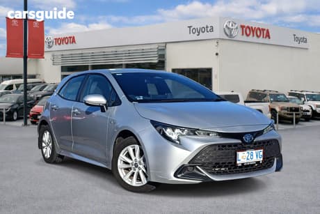 Silver 2024 Toyota Corolla Hatchback Ascent Sport Hybrid