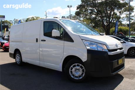 White 2019 Toyota HiAce Van Lwb