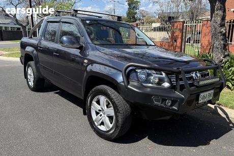 Grey 2016 Volkswagen Amarok Dual Cab Utility Tdi420 Highline (4X4)