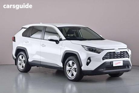 White 2021 Toyota RAV4 Wagon Gx (Awd) Hybrid