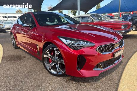 Red 2018 Kia Stinger Sedan Gt (Black Leather)