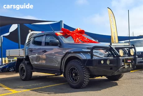 Grey 2017 Mitsubishi Triton Dual Cab Utility Glx Plus (4X4)