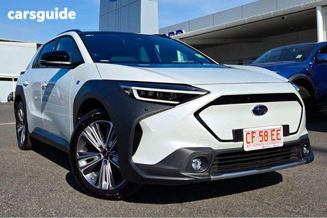 White 2024 Subaru Solterra Wagon Touring Awd