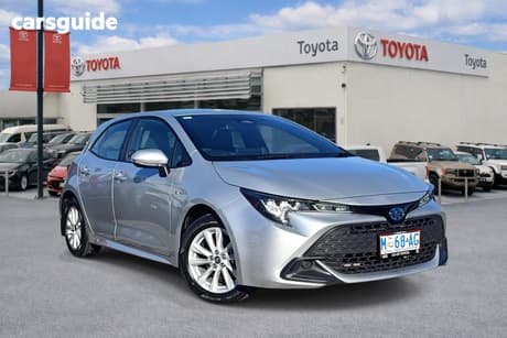 Silver 2024 Toyota Corolla Hatchback Ascent Sport Hybrid
