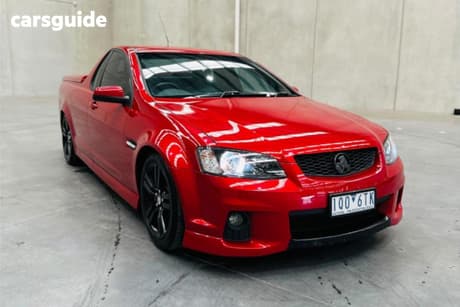 Red 2011 Holden Commodore Utility Sv6 Thunder