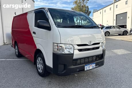 White 2015 Toyota HiAce Van Lwb
