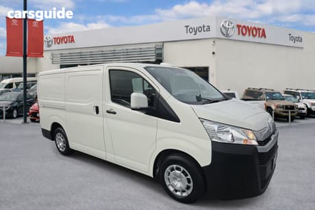 White 2021 Toyota HiAce Van Lwb (4 Door Option)