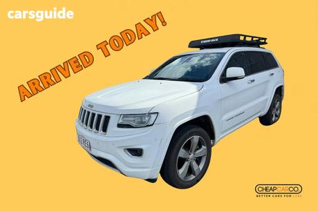 White 2014 Jeep Grand Cherokee Wagon Overland (4X4)