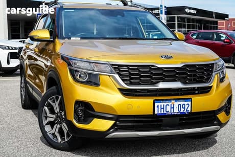 Yellow 2020 Kia Seltos Wagon Sport+ (Fwd)