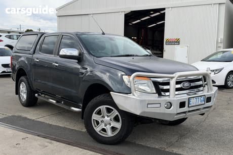 Grey 2014 Ford Ranger Dual Cab Utility Xlt 3.2 (4X4)