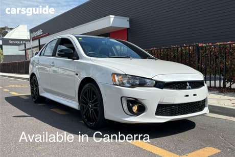 White 2017 Mitsubishi Lancer Sedan Black Edition (Es)