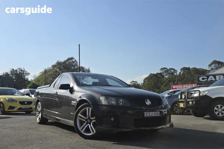 Black 2009 Holden Commodore Utility Sv6