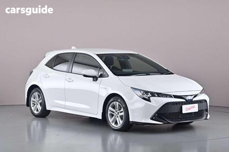 White 2022 Toyota Corolla Hatchback Ascent Sport Hybrid