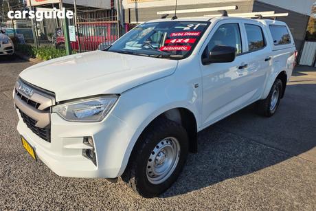 White 2021 Isuzu D-MAX Cab Chassis Sx (4X4)